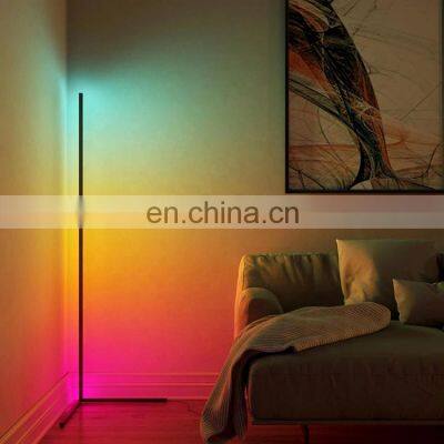Nordic Black Modern Smart Tripod Standing Bedroom Living Room Corner RGB Led Floor Lamp/Floor Lamp