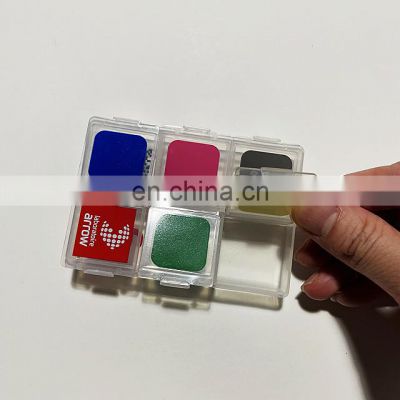 Customize Plastic 6 Compartments Small Pill Box