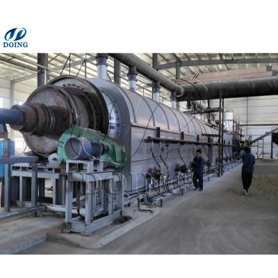 Large capacity continuous waste tire plastic pyrolysis machine