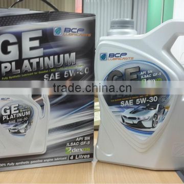 BCP GE Platinum 5W-30 Fully Synthetic Automotive Lubricant