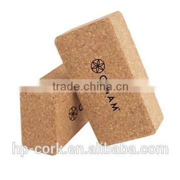 Natural custom cork yoga block