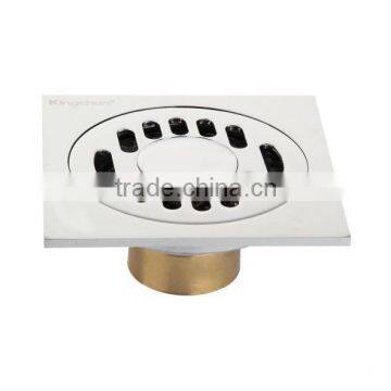 China supplier chrome plated floor waste square gate sink drain(J8007-D)