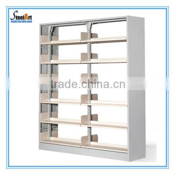 Gray color 5 tiers steel metal book shelf/book display shelf