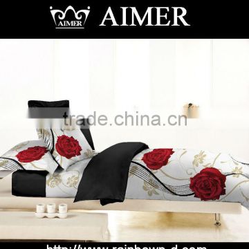 50 cotton 50 polyester chinese wedding fashion beautiful orange bed sheets