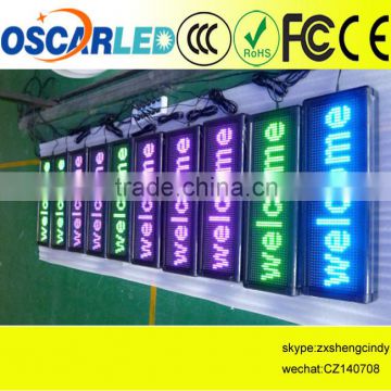 semi-outdoor USB single color led running message sign