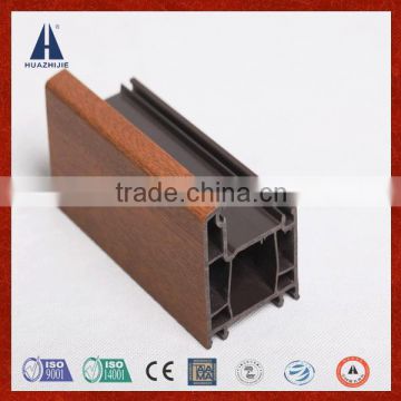 hollow design reducing 30% noise Extruded upvc window profile by China facory