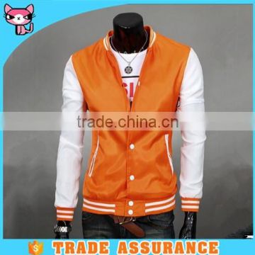 2016 Orange Bright Spandex Sport Jacket for Men