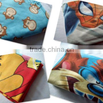 Polyester knitted Cartoon printed baby blanket