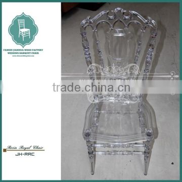 Transparent Crystal Resin Royal Chair