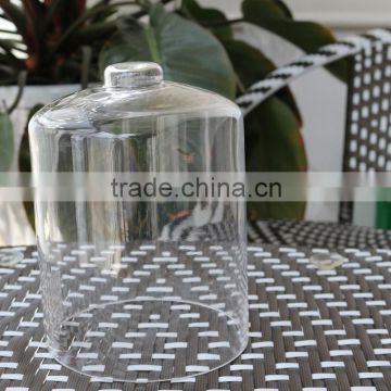 Customized cake dome bell jar clear transparent leadfree crystal manufacture handblown