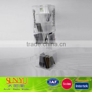 Custom Crystal Acrylic Bookcase Office Document Cabinet Manufacturer China