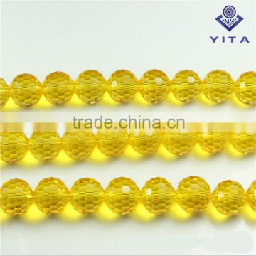 High quality clear glass crystal disco ball shaped 6mm bead