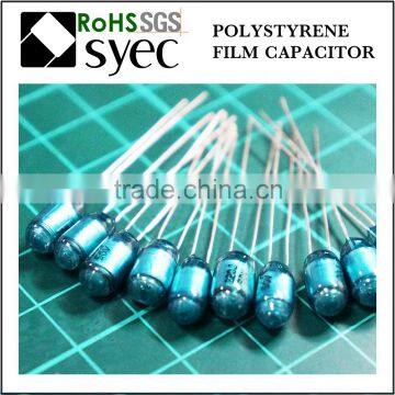 Tight Tolerances Radial Lead 301J 50V Polystyrene Film Capacitor