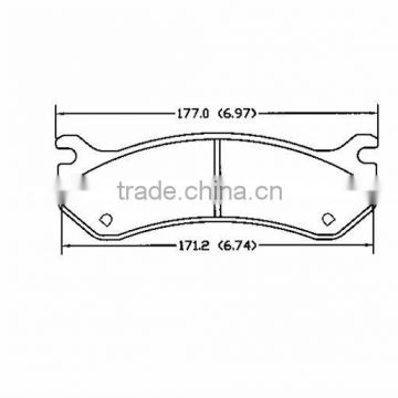 D785 18026217 for Cadillac Chevrolet GM Hummer rear top quality brake pad
