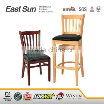 Factory outlets beech wood bar chair cheap kitchen table and chairs