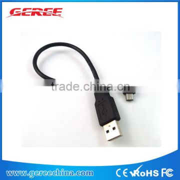 Left Angle Mini USB B Male To USB Male SYNC Data converter Cable