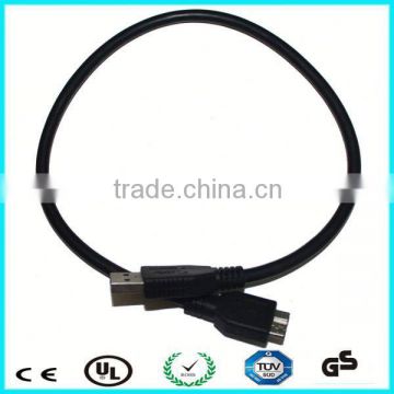 Wholesale 1m round micro usb 3.0 male data cable