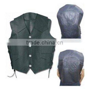 DL-1575 Leather Vests , Leather Fashion Vest , Leather Garments , Sports Wears