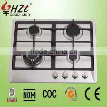 2016 european style stainless steel panel gas stove