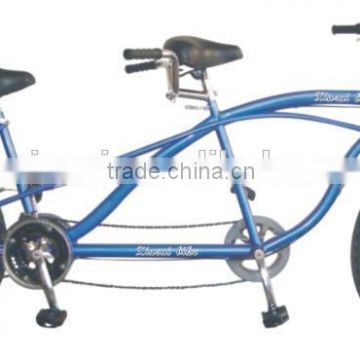 26 inch Beach Cruiser Bike with two seater double-seater tandem bike bicycle