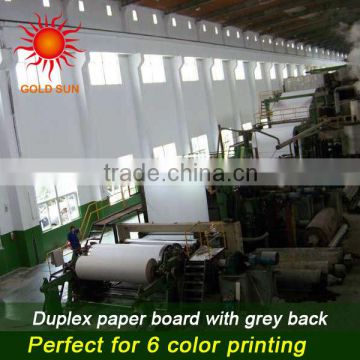 300 gsm paper duplex board with gray back
