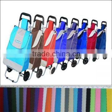 Portable folding foldable shopping trolley bag with two wheels