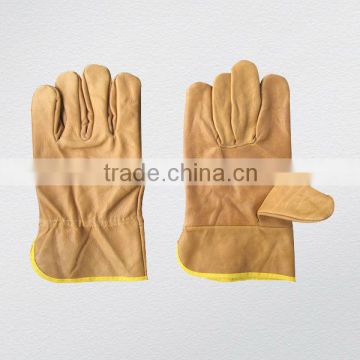 Dark color furniture leather driver glove