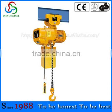 1.5Tlow headroom HHSY type electric chain hoist Sanyou Brand
