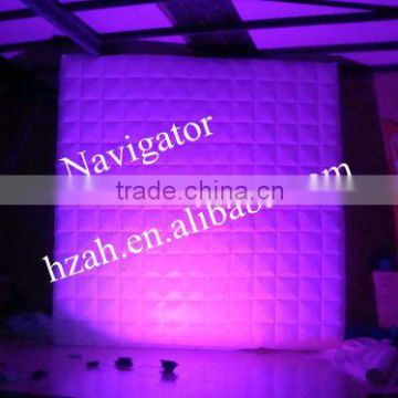2016 popular hot sales led inflatable walls for events decoration