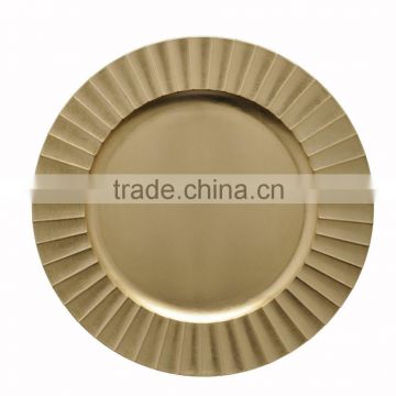 Cheap price hot sale Golden charger plate