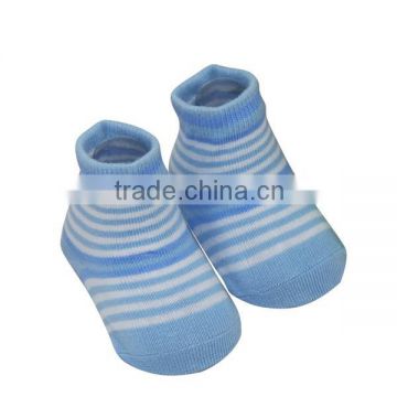 GSB-46 Quality cotton knitted new born baby socks wholesale with hand linking