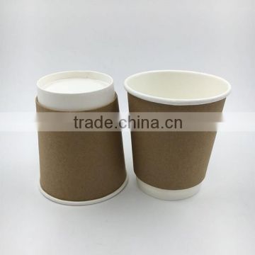 keep warm logo printed single wall coffee cup
