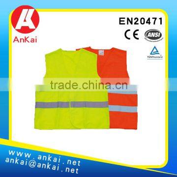EN20471 adult High visibility reflective road safety vest