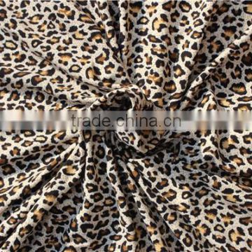 Fashion leopard print fabric, leopard print silk fabric