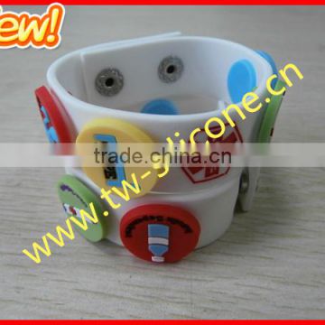 2016 new arrival silicone id bracelet for hospital