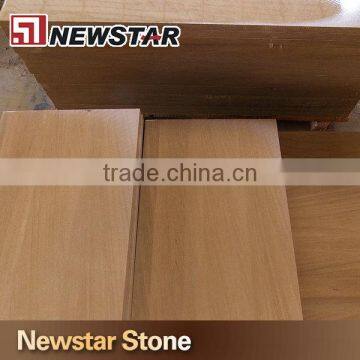 Light yellow wooden vein sandstone china Wood Sandstone