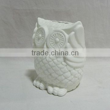 Ceramic Owl Money Bank