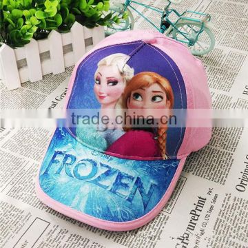 Movie Frozen Hat with Baseball Cap Peaked Casquette Elsa Anna Cosplay Costume Accessory Baby Kids Girl Frozen Hat