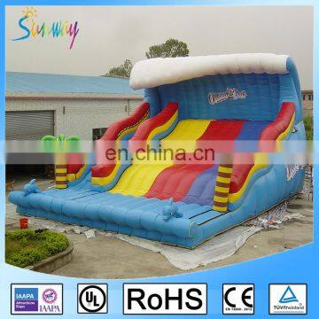 2017 Wide inflatable water slide for kids