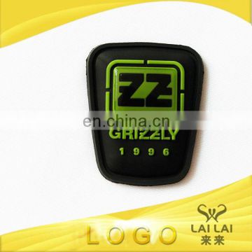 Promotional high quality custom 3d rubber patch soft pvc label for clothing