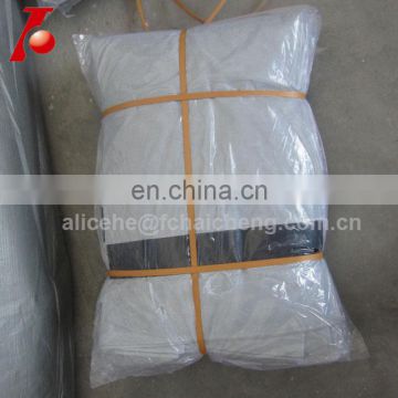 UV stabilized double white with reinforced bands plastic tarpaulin sheeting