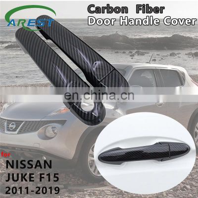 Carbon Fiber Door Handle Cover Trim Accessories for Nissan JUKE F15 Infiniti ESQ 2011 2012 2013 2014 2015 2016 2017 2018 2019