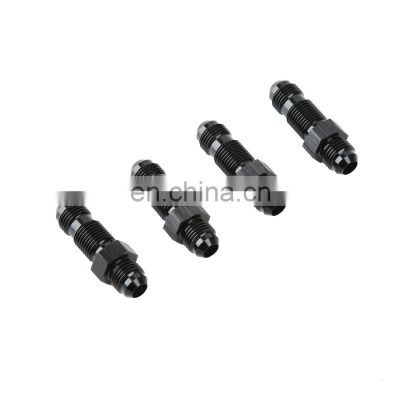 AN Bulkhead Fitting Adapter Straight Type Male Threaded Union Universal Anodized Aluminum Fitting