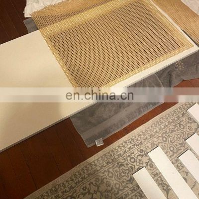 Top quality Natural Mesh Rattan Cane Webbing Roll Woven Bleached Webbing Cane Rattan