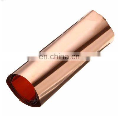 0.010mm 0.012mm 0.014mm ultra-thin 99.99% purity C11000 copper foil