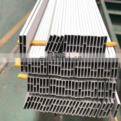 OEM Rectangular Tube Extrusion  For Building Making ,Construction Aluminum Extrusions With Anodized Matt Silver