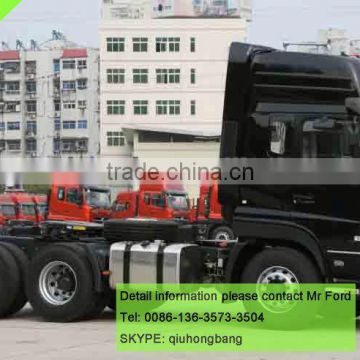 6x4 black Dongfeng kinland Renault engine 375hp towing tractor 0086-13635733504