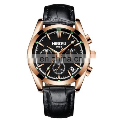 NIBOSI watches quartz waterproof Business Stainless Steel Male Watches