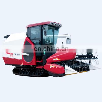 With accessories for paddy mud rice harvesting machine harvesters
