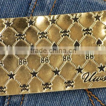 China manufacture nice looking soft leather patches for leather bag